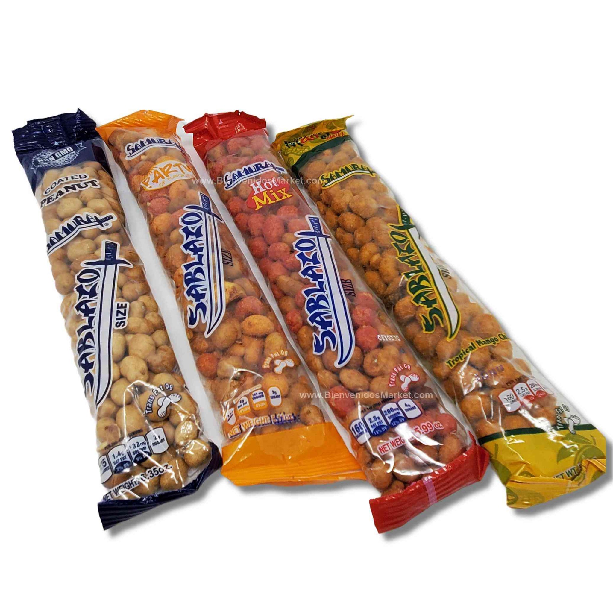 Hot Mix Coated Japanese Peanut Sablazo Samurai – Bienvenidos Latin